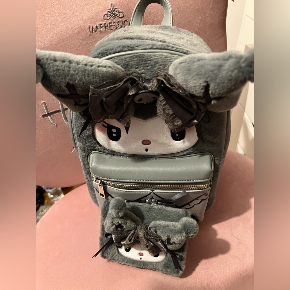 Kuromi backpack & Wallet